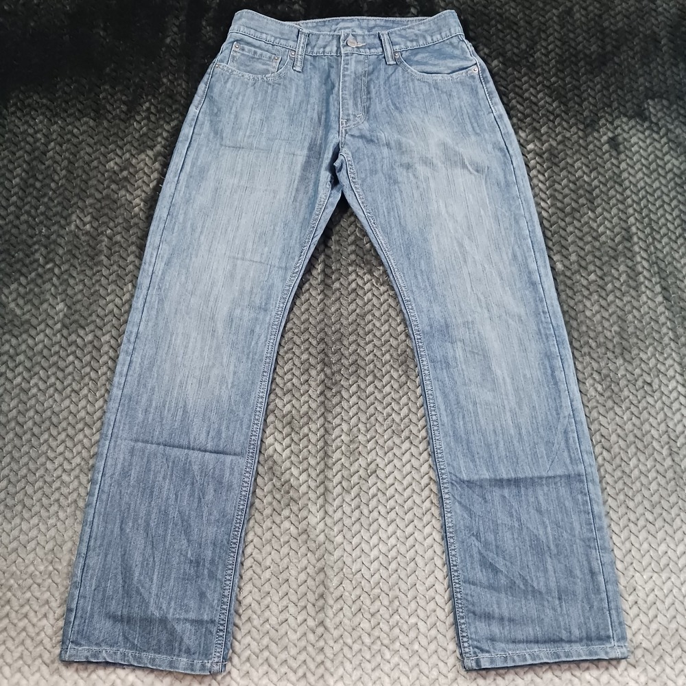 Levi's 514 Jeans Men's 30x30 Blue Cotton Denim Straight Workwear Faded Travel